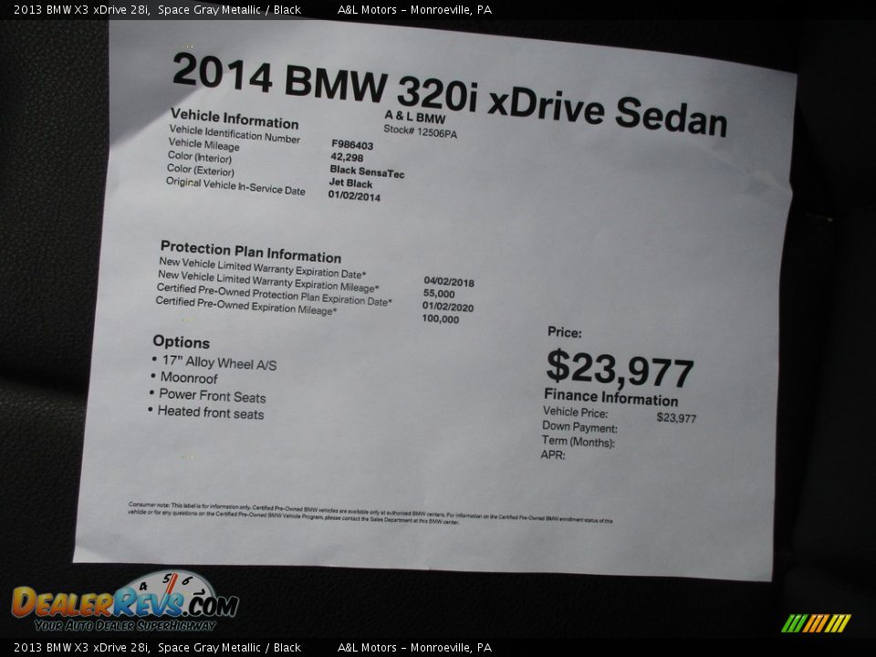 2013 BMW X3 xDrive 28i Space Gray Metallic / Black Photo #12