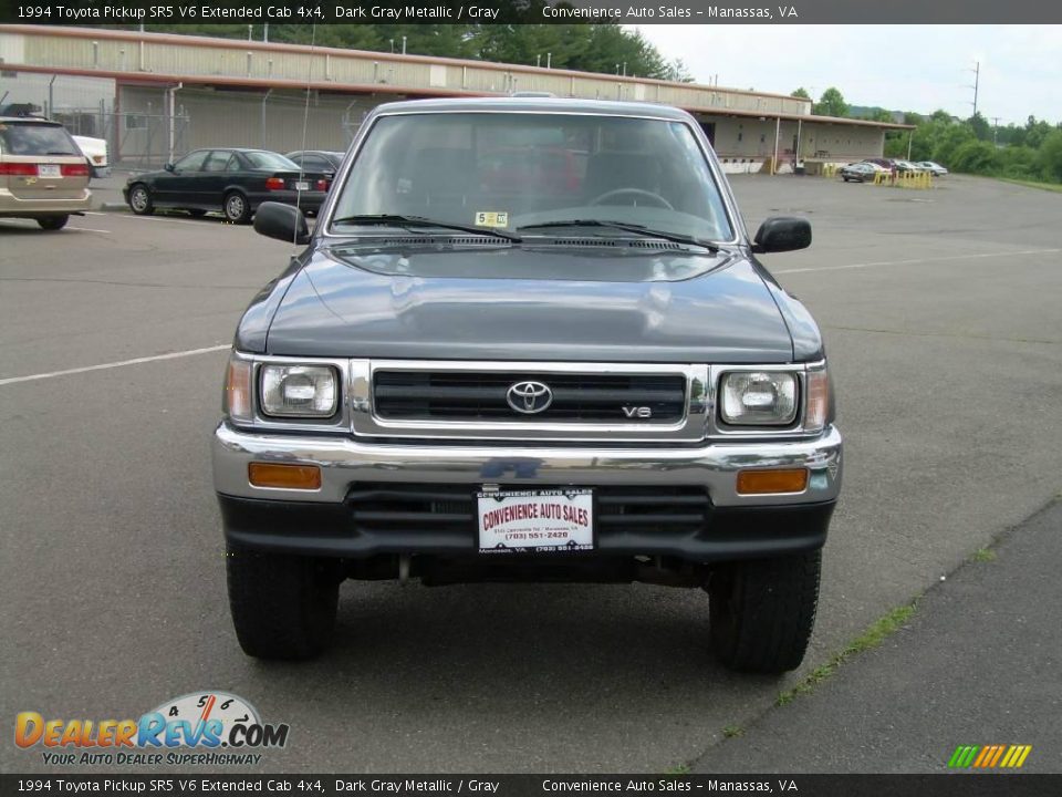 1994 Toyota Pickup SR5 V6 Extended Cab 4x4 Dark Gray Metallic / Gray Photo #3