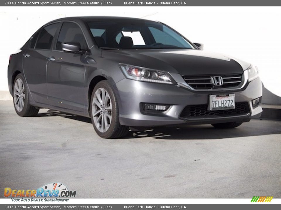 2014 Honda Accord Sport Sedan Modern Steel Metallic / Black Photo #1