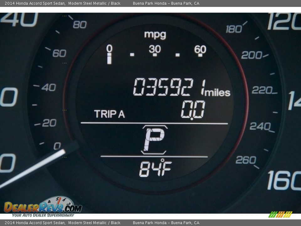 2014 Honda Accord Sport Sedan Modern Steel Metallic / Black Photo #6