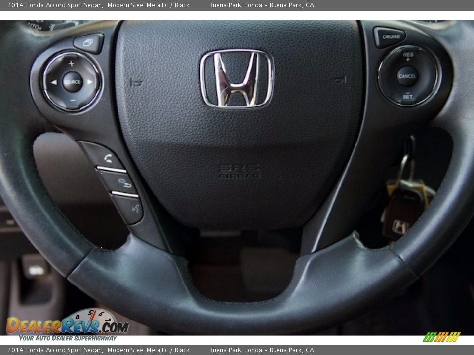 2014 Honda Accord Sport Sedan Modern Steel Metallic / Black Photo #11