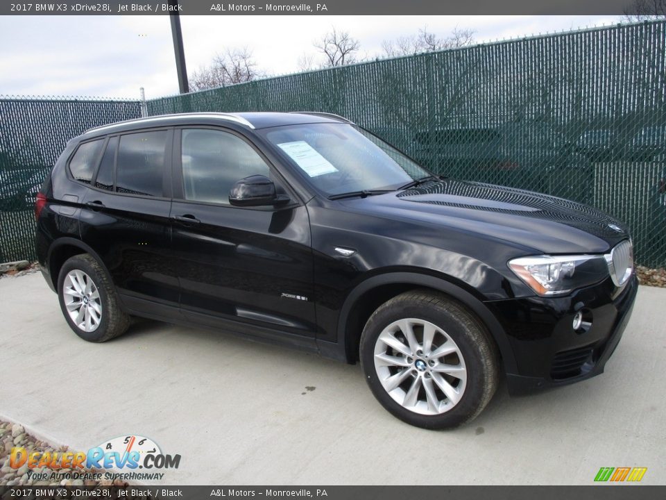 2017 BMW X3 xDrive28i Jet Black / Black Photo #1
