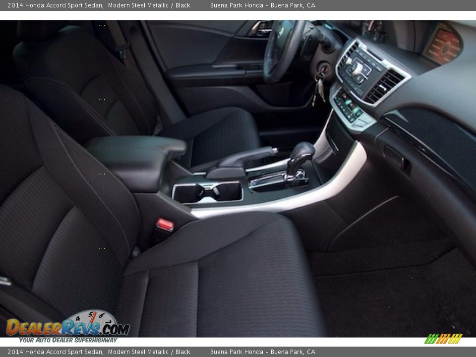 2014 Honda Accord Sport Sedan Modern Steel Metallic / Black Photo #16