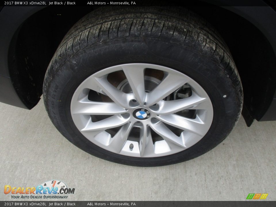 2017 BMW X3 xDrive28i Jet Black / Black Photo #3