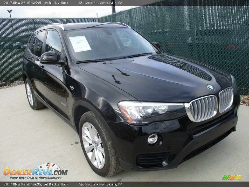 2017 BMW X3 xDrive28i Jet Black / Black Photo #5