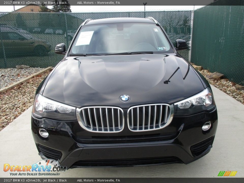 2017 BMW X3 xDrive28i Jet Black / Black Photo #6