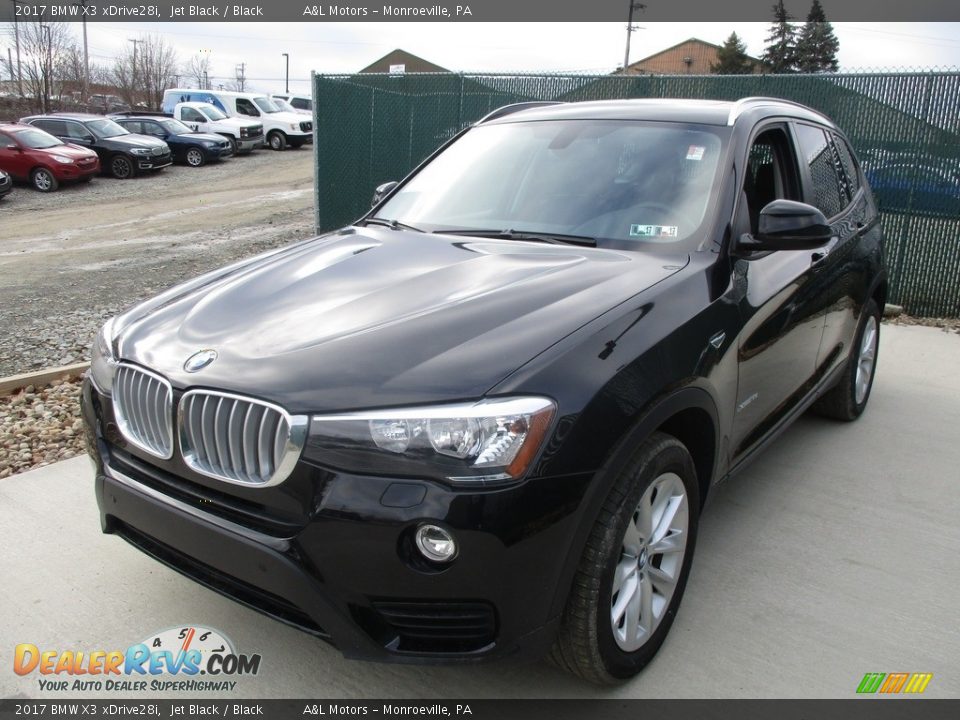 2017 BMW X3 xDrive28i Jet Black / Black Photo #7