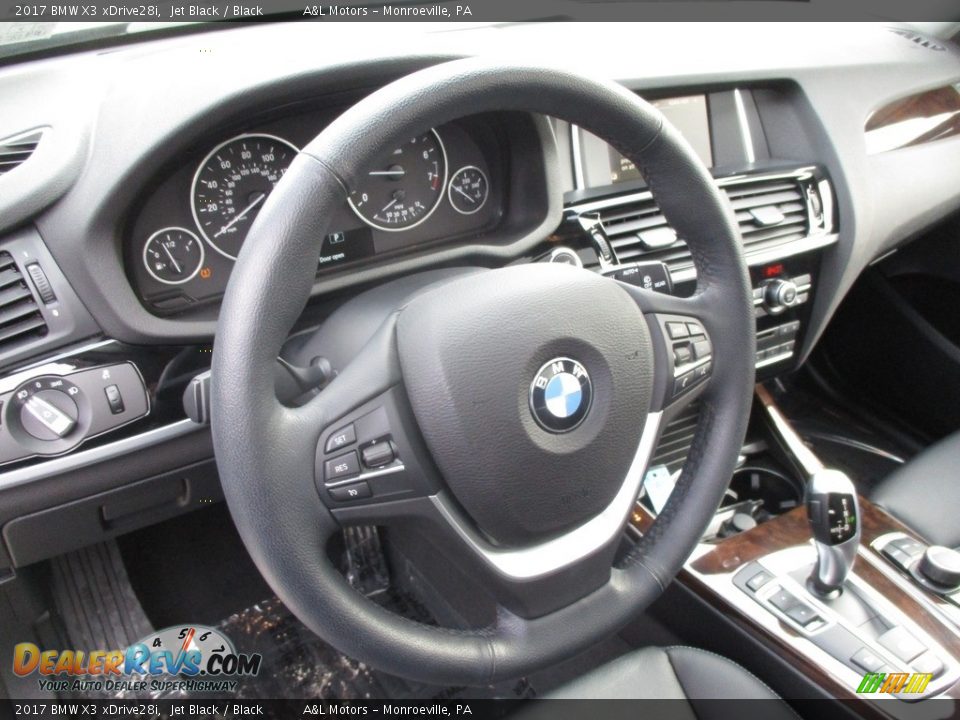 2017 BMW X3 xDrive28i Jet Black / Black Photo #15