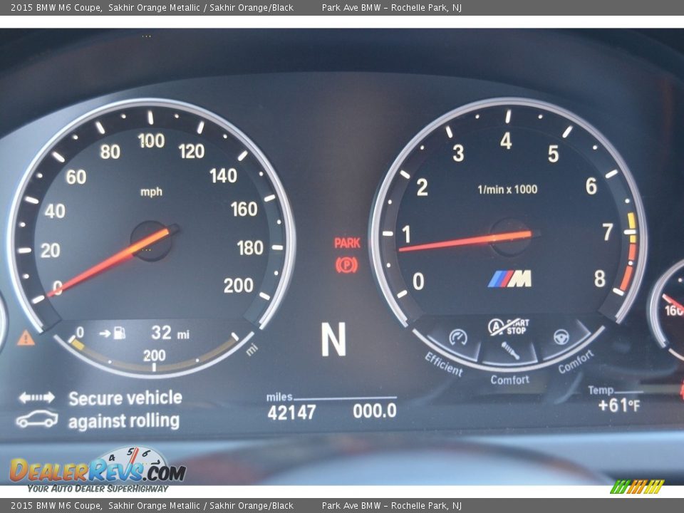 2015 BMW M6 Coupe Gauges Photo #20