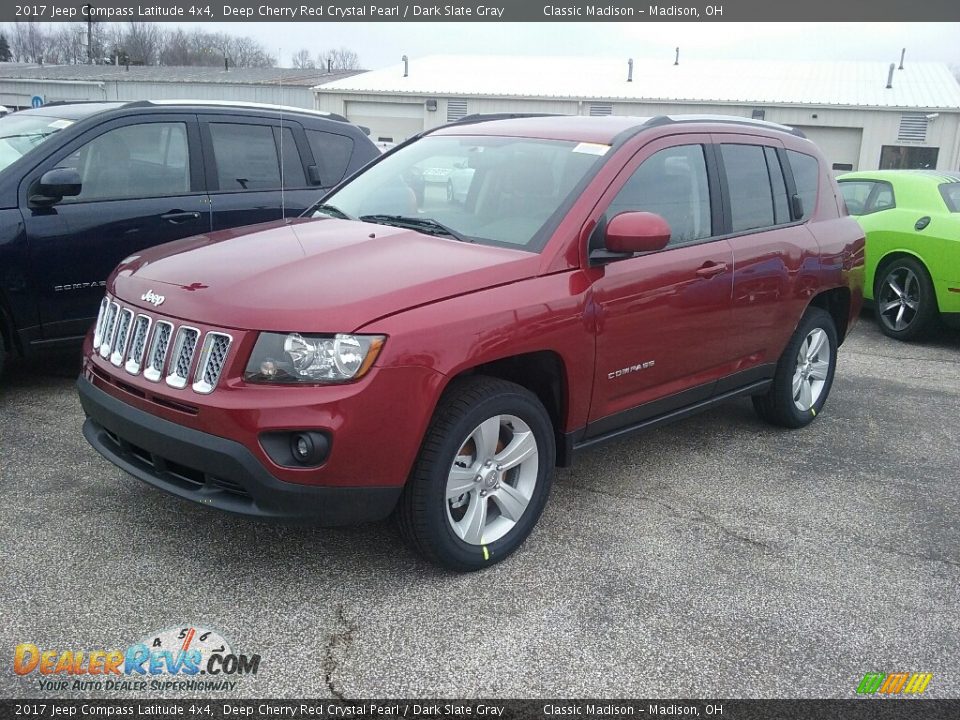 2017 Jeep Compass Latitude 4x4 Deep Cherry Red Crystal Pearl / Dark Slate Gray Photo #1