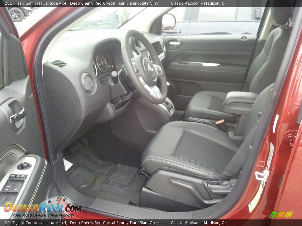 2017 Jeep Compass Latitude 4x4 Deep Cherry Red Crystal Pearl / Dark Slate Gray Photo #3