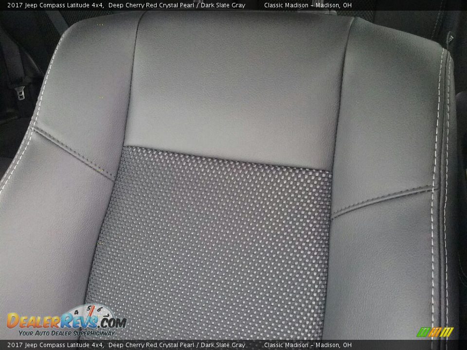 2017 Jeep Compass Latitude 4x4 Deep Cherry Red Crystal Pearl / Dark Slate Gray Photo #4