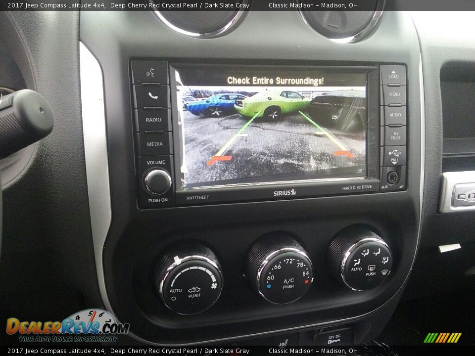 2017 Jeep Compass Latitude 4x4 Deep Cherry Red Crystal Pearl / Dark Slate Gray Photo #8