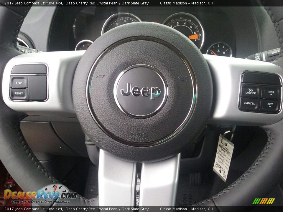 2017 Jeep Compass Latitude 4x4 Deep Cherry Red Crystal Pearl / Dark Slate Gray Photo #9