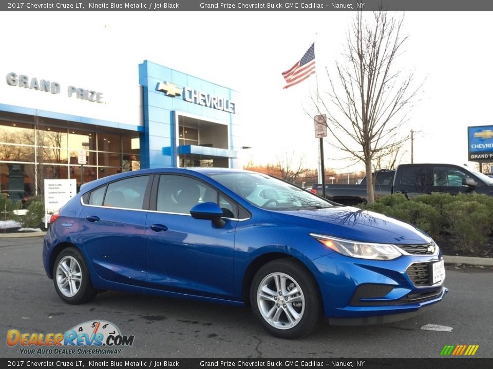 2017 Chevrolet Cruze LT Kinetic Blue Metallic / Jet Black Photo #3