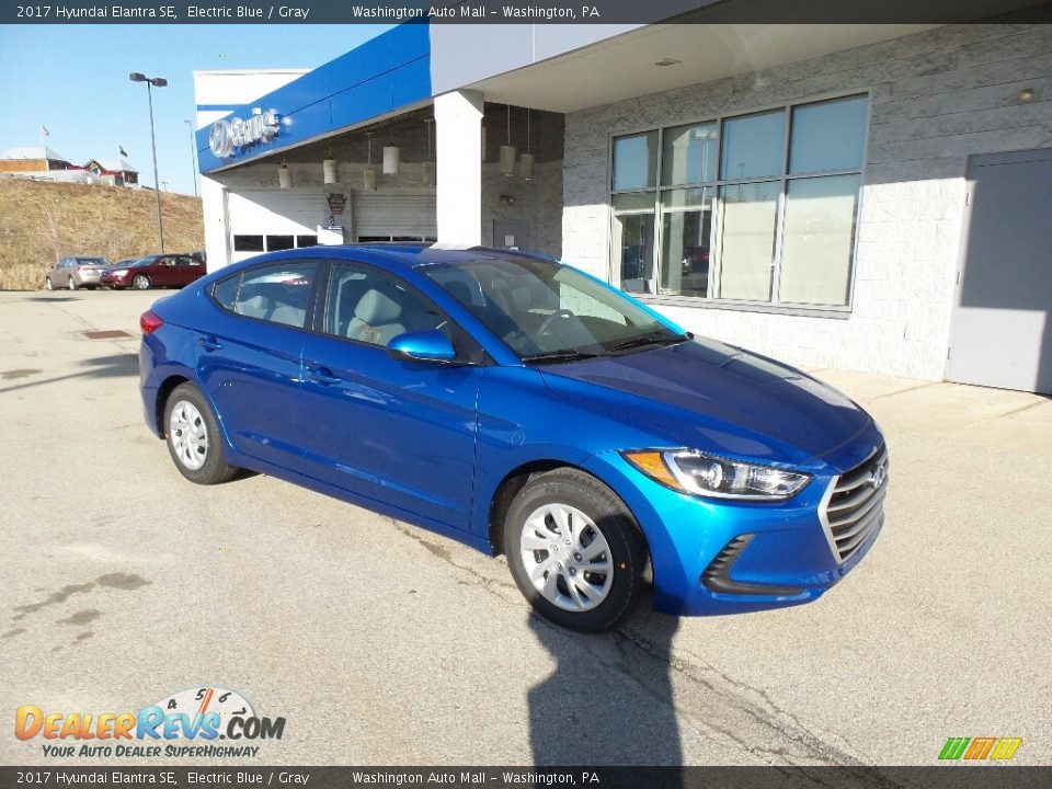 2017 Hyundai Elantra SE Electric Blue / Gray Photo #1
