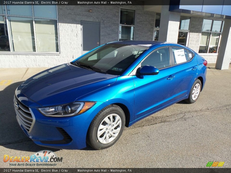 2017 Hyundai Elantra SE Electric Blue / Gray Photo #5
