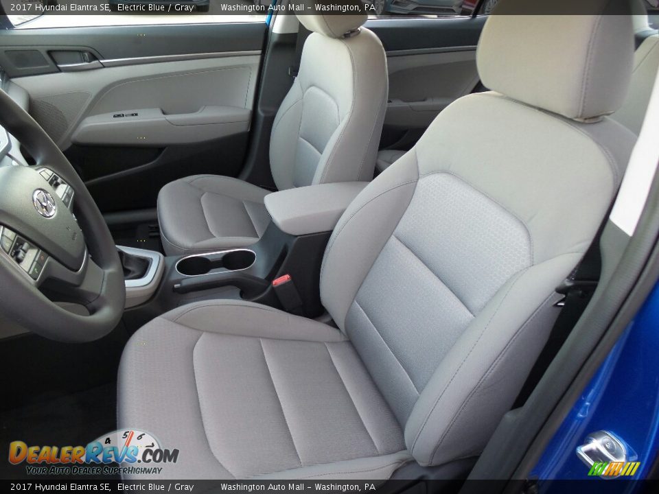 2017 Hyundai Elantra SE Electric Blue / Gray Photo #10