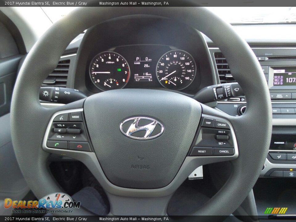 2017 Hyundai Elantra SE Electric Blue / Gray Photo #16