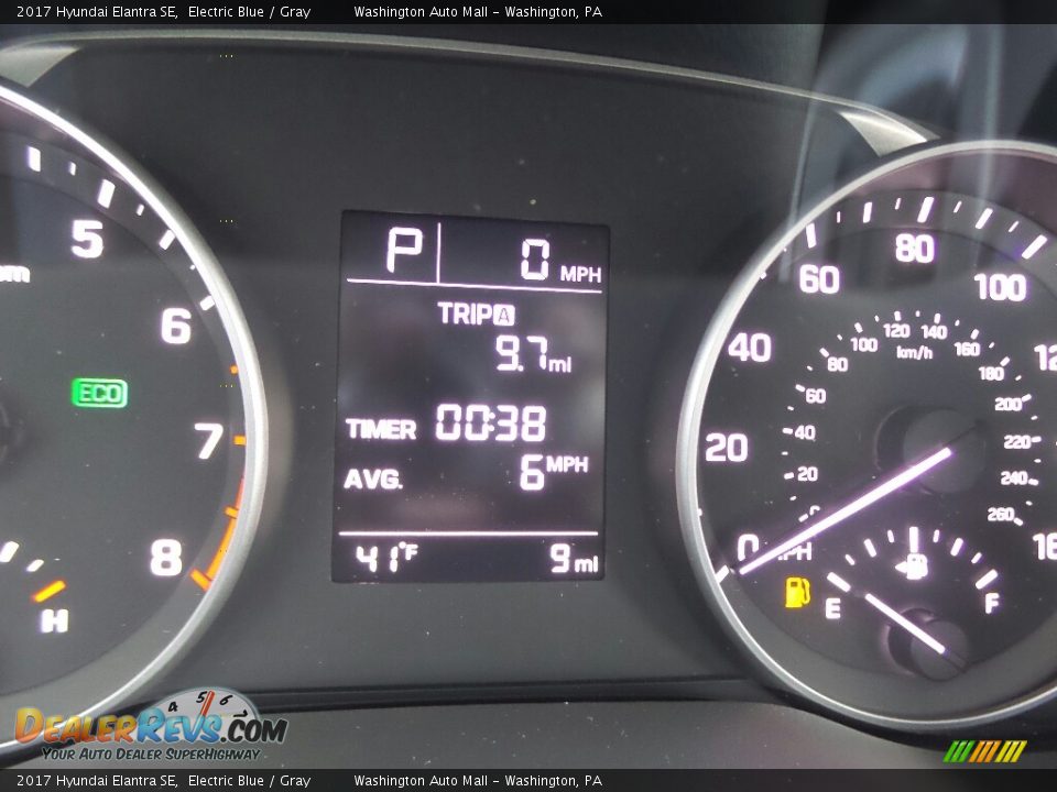 2017 Hyundai Elantra SE Electric Blue / Gray Photo #18