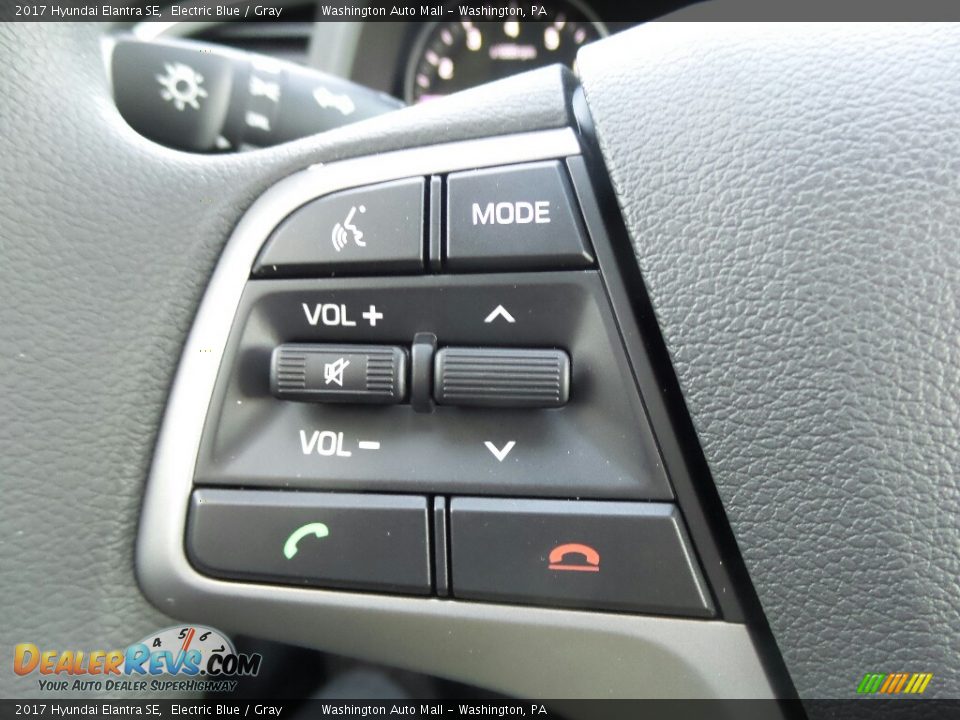 2017 Hyundai Elantra SE Electric Blue / Gray Photo #19