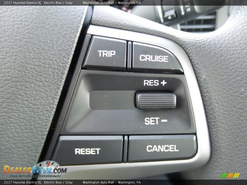 2017 Hyundai Elantra SE Electric Blue / Gray Photo #21