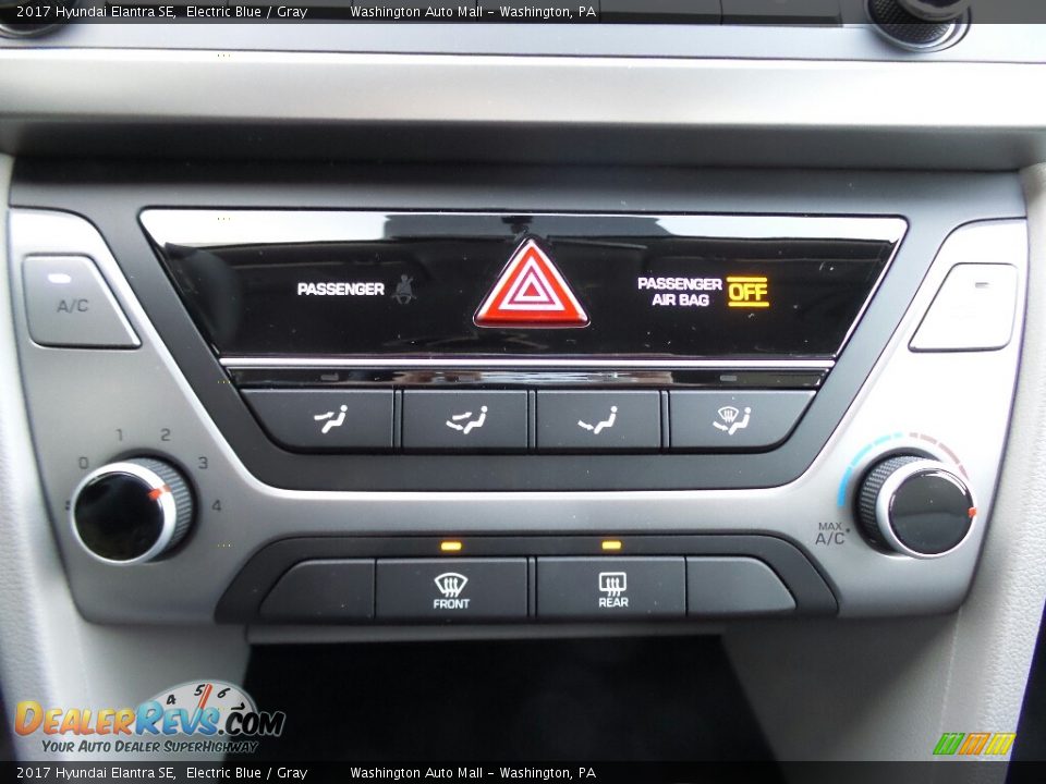 2017 Hyundai Elantra SE Electric Blue / Gray Photo #24