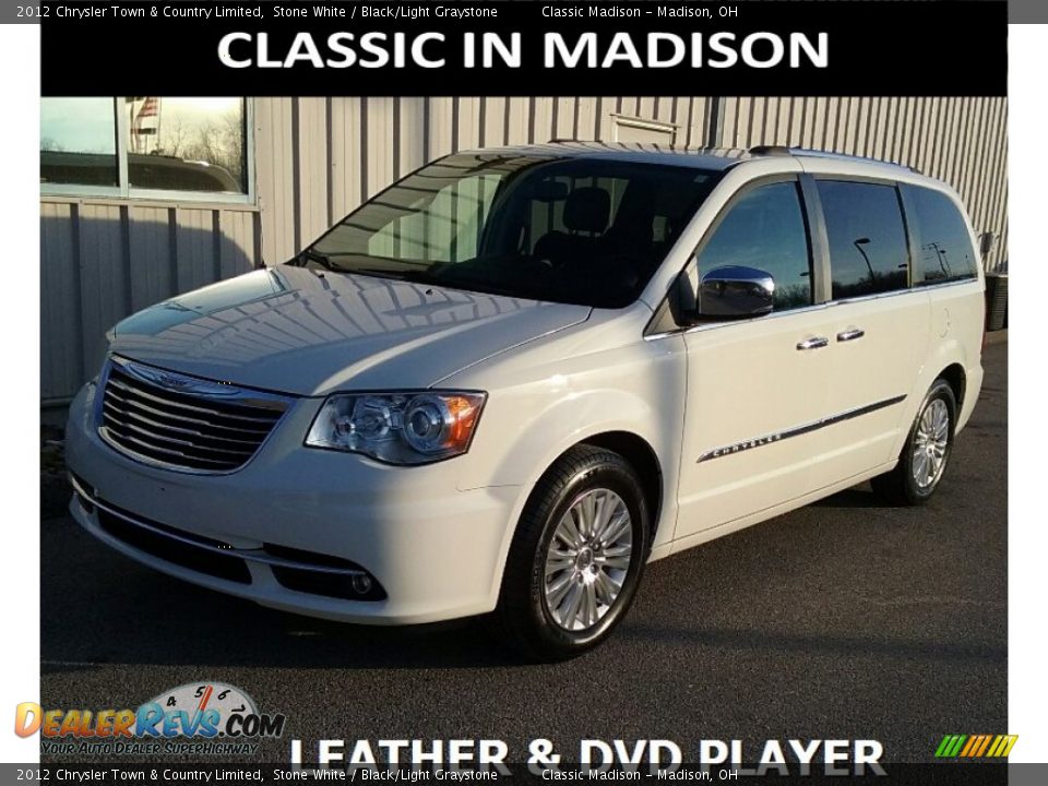 2012 Chrysler Town & Country Limited Stone White / Black/Light Graystone Photo #1