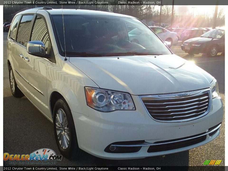 2012 Chrysler Town & Country Limited Stone White / Black/Light Graystone Photo #2
