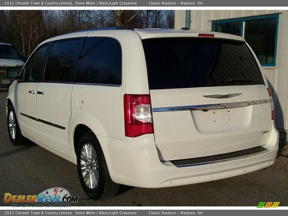 2012 Chrysler Town & Country Limited Stone White / Black/Light Graystone Photo #3