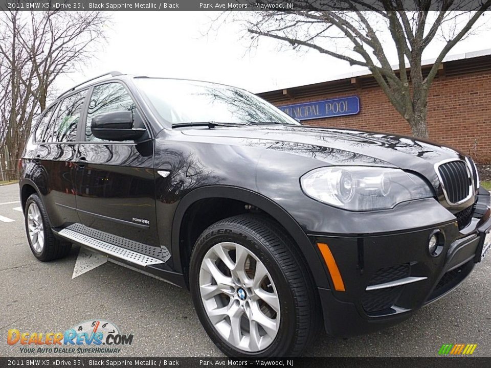 2011 BMW X5 xDrive 35i Black Sapphire Metallic / Black Photo #7