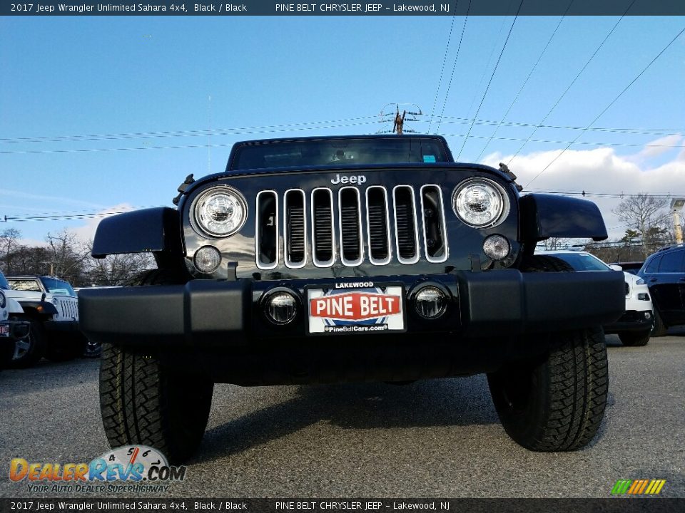 2017 Jeep Wrangler Unlimited Sahara 4x4 Black / Black Photo #2