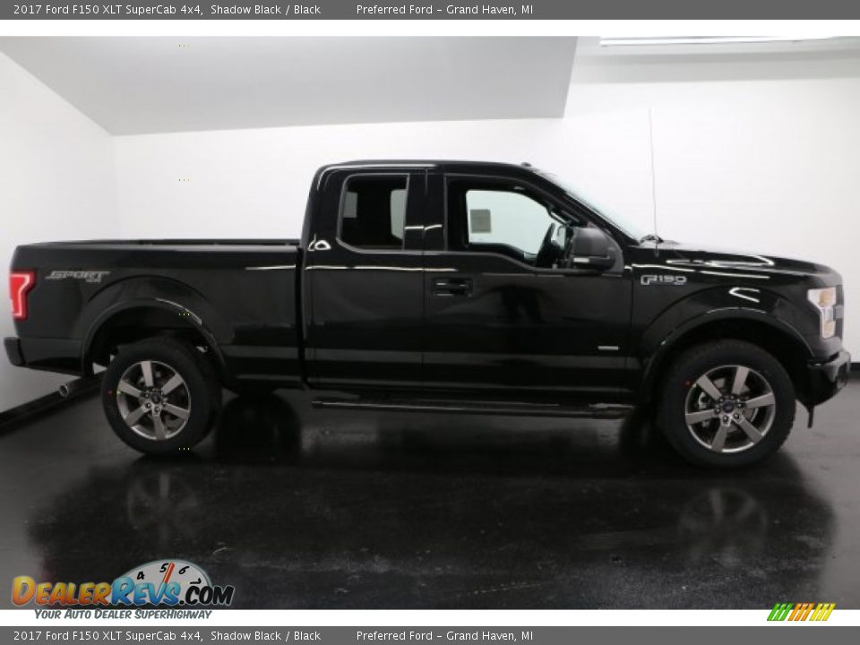 2017 Ford F150 XLT SuperCab 4x4 Shadow Black / Black Photo #1