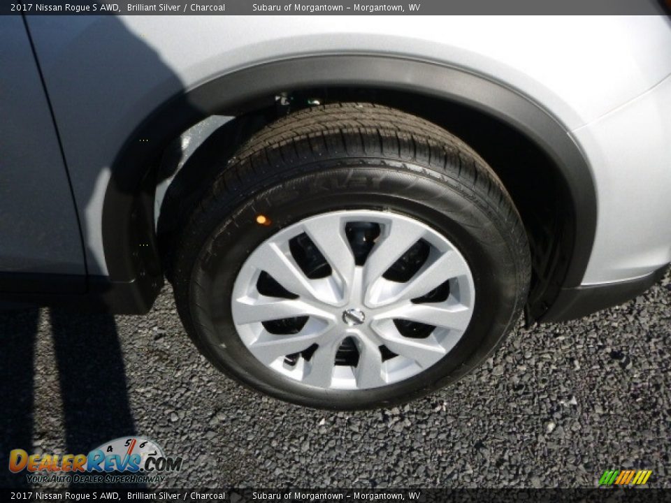 2017 Nissan Rogue S AWD Brilliant Silver / Charcoal Photo #2