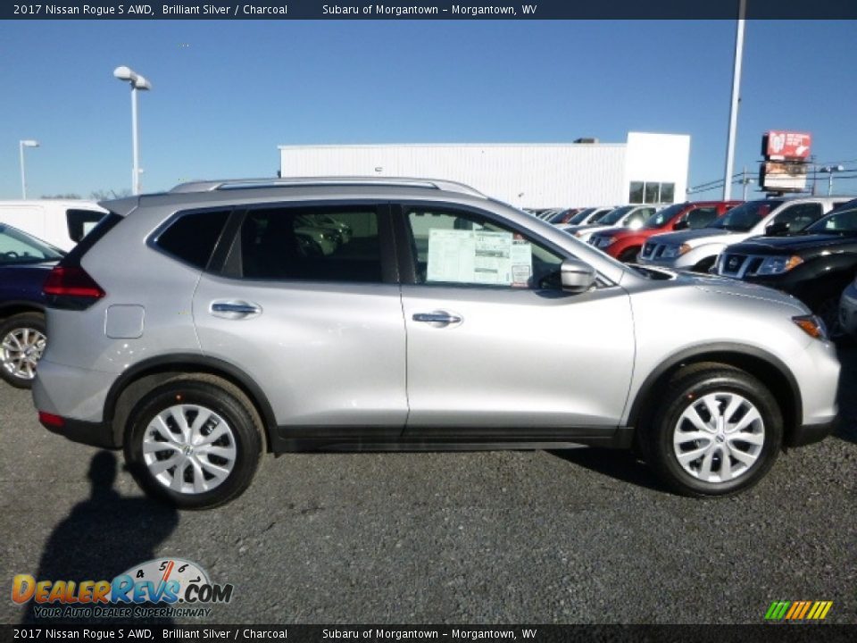 2017 Nissan Rogue S AWD Brilliant Silver / Charcoal Photo #6