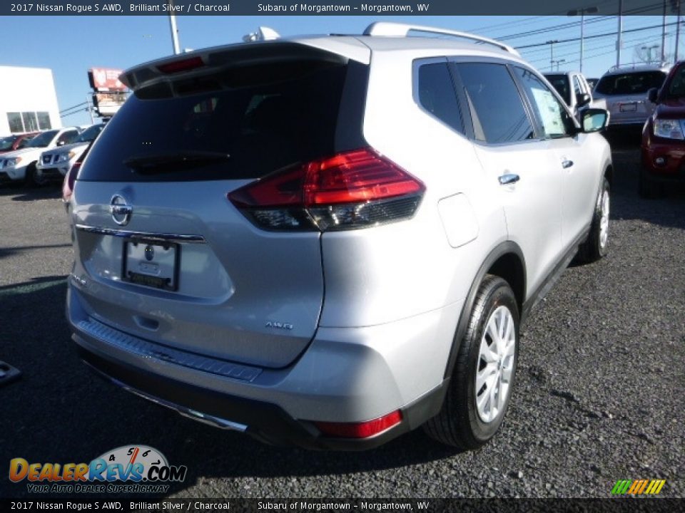 2017 Nissan Rogue S AWD Brilliant Silver / Charcoal Photo #7
