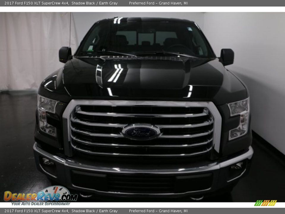 2017 Ford F150 XLT SuperCrew 4x4 Shadow Black / Earth Gray Photo #6