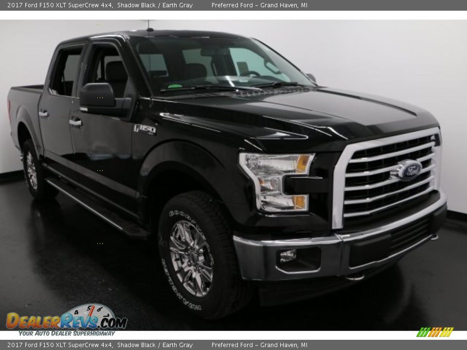 2017 Ford F150 XLT SuperCrew 4x4 Shadow Black / Earth Gray Photo #7