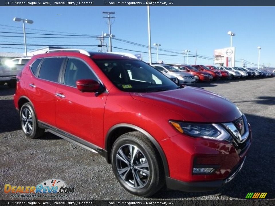 2017 Nissan Rogue SL AWD Palatial Ruby / Charcoal Photo #1