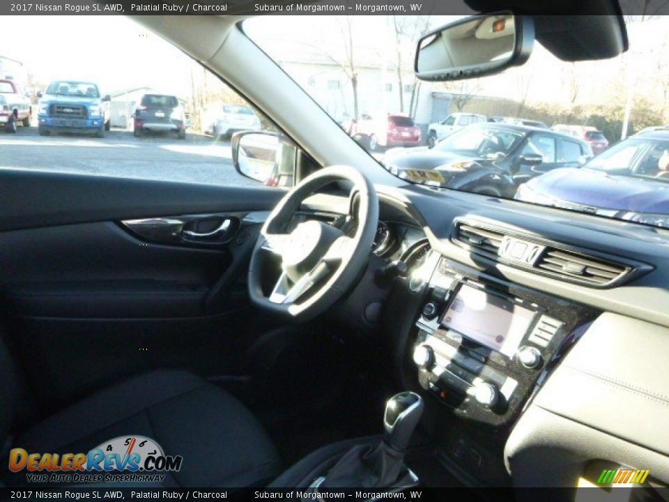 2017 Nissan Rogue SL AWD Palatial Ruby / Charcoal Photo #10