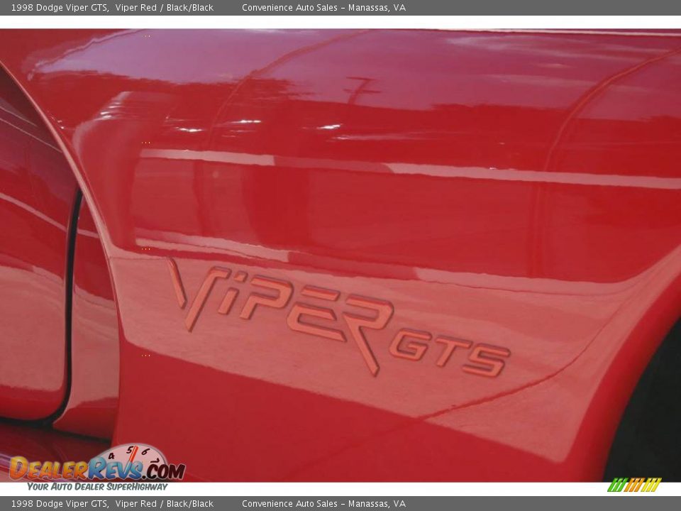 1998 Dodge Viper GTS Viper Red / Black/Black Photo #13