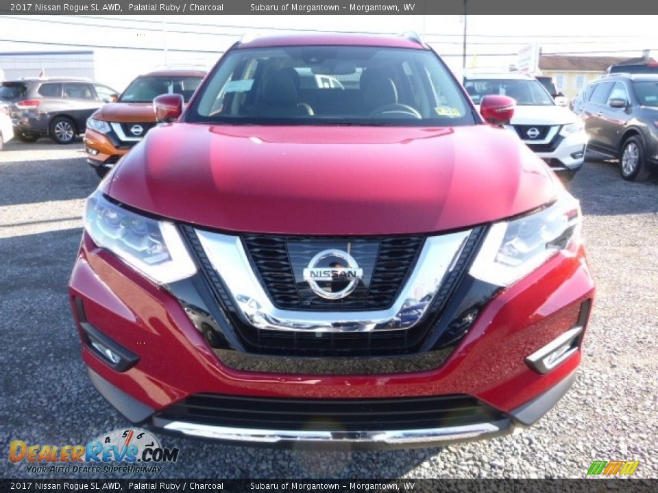 2017 Nissan Rogue SL AWD Palatial Ruby / Charcoal Photo #12