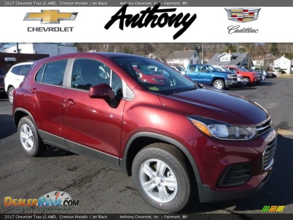 2017 Chevrolet Trax LS AWD Crimson Metallic / Jet Black Photo #1