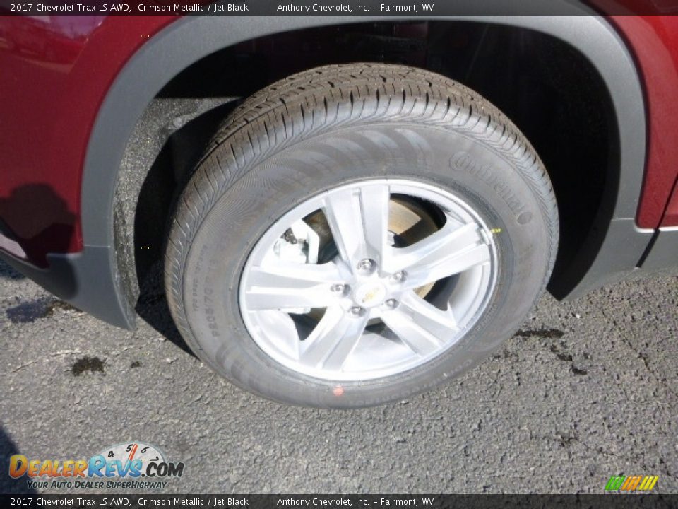 2017 Chevrolet Trax LS AWD Crimson Metallic / Jet Black Photo #2