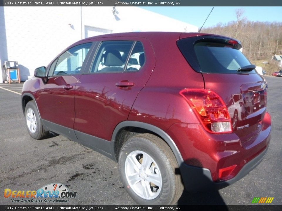 2017 Chevrolet Trax LS AWD Crimson Metallic / Jet Black Photo #5