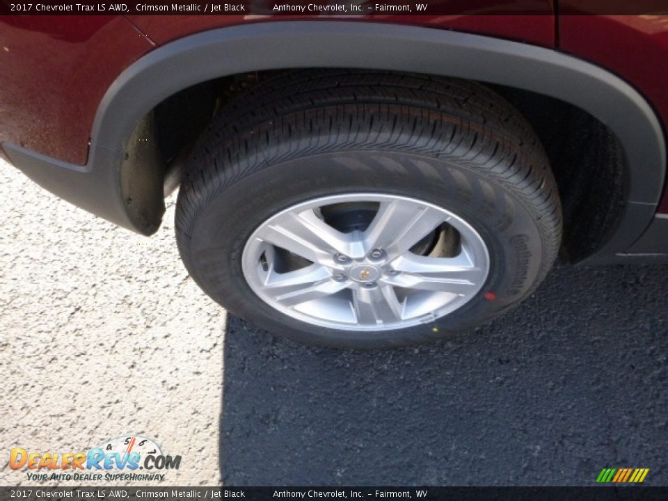 2017 Chevrolet Trax LS AWD Crimson Metallic / Jet Black Photo #8