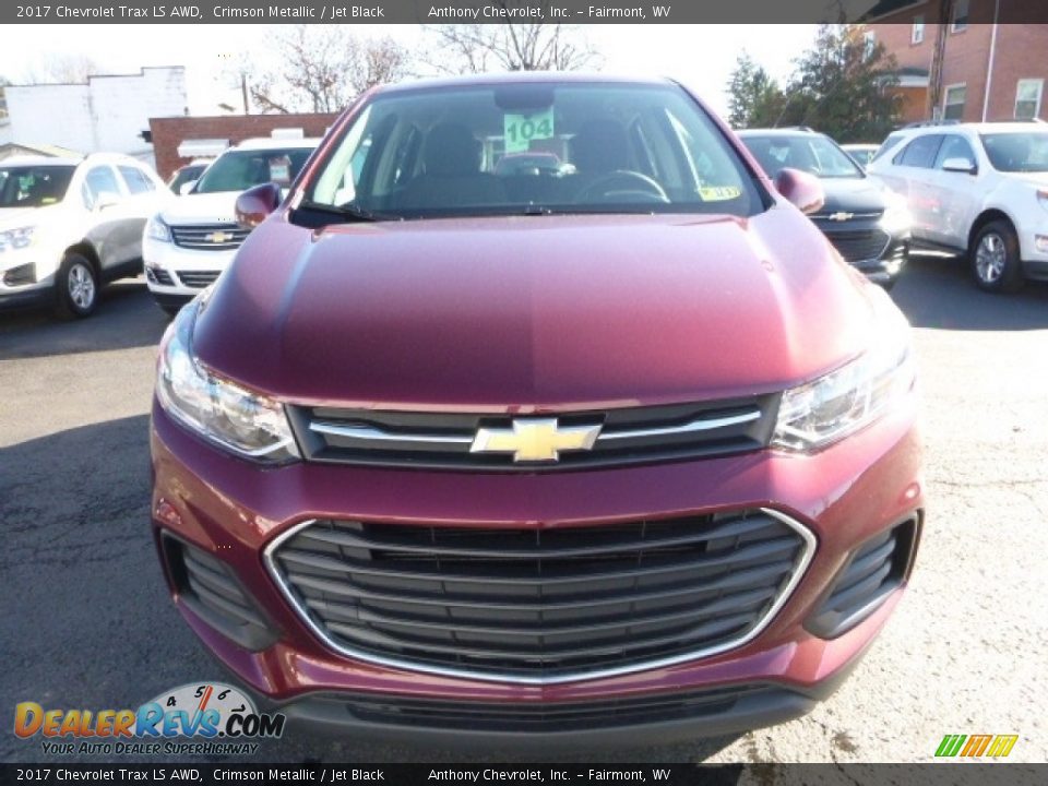 2017 Chevrolet Trax LS AWD Crimson Metallic / Jet Black Photo #11