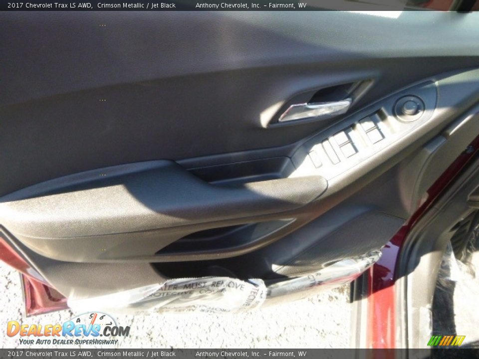 2017 Chevrolet Trax LS AWD Crimson Metallic / Jet Black Photo #13