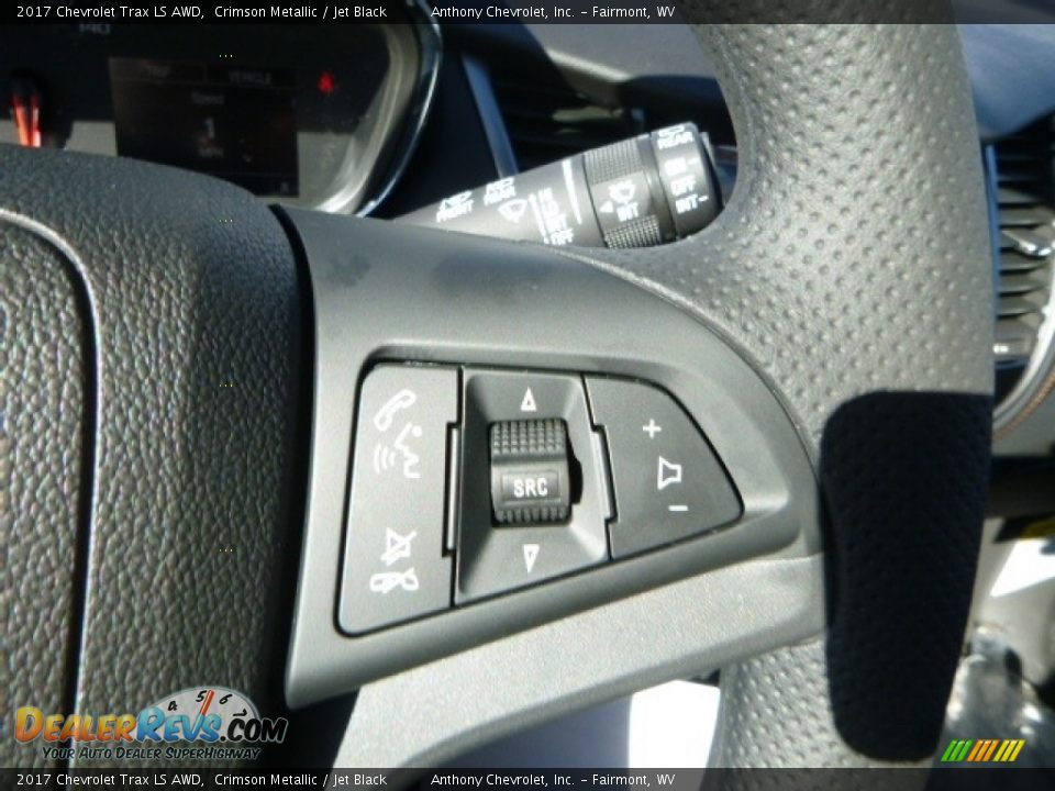 2017 Chevrolet Trax LS AWD Crimson Metallic / Jet Black Photo #18