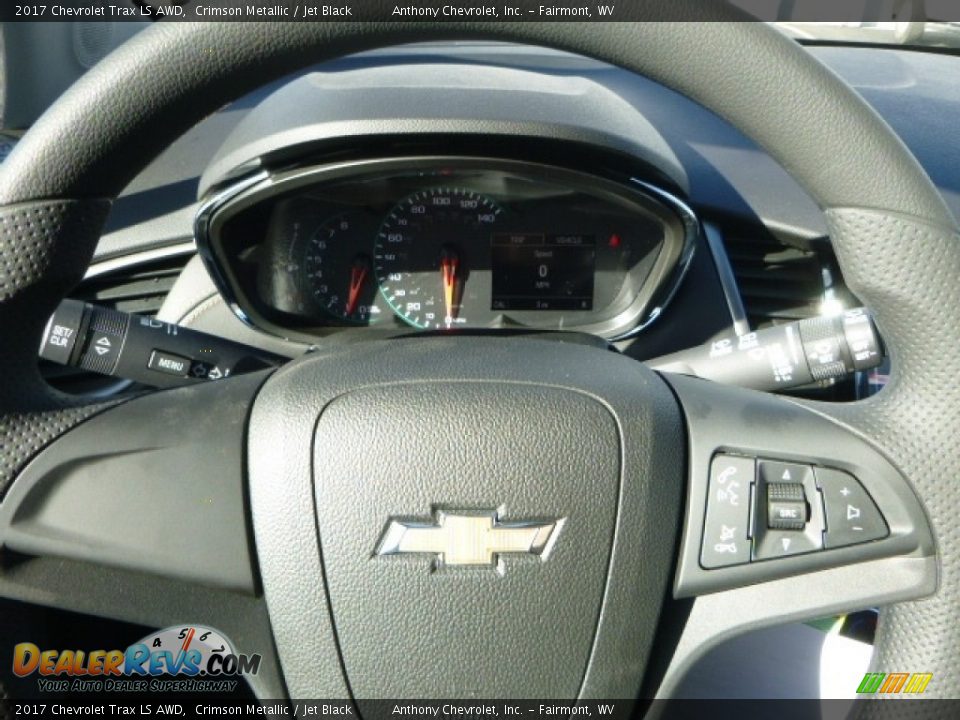2017 Chevrolet Trax LS AWD Crimson Metallic / Jet Black Photo #19